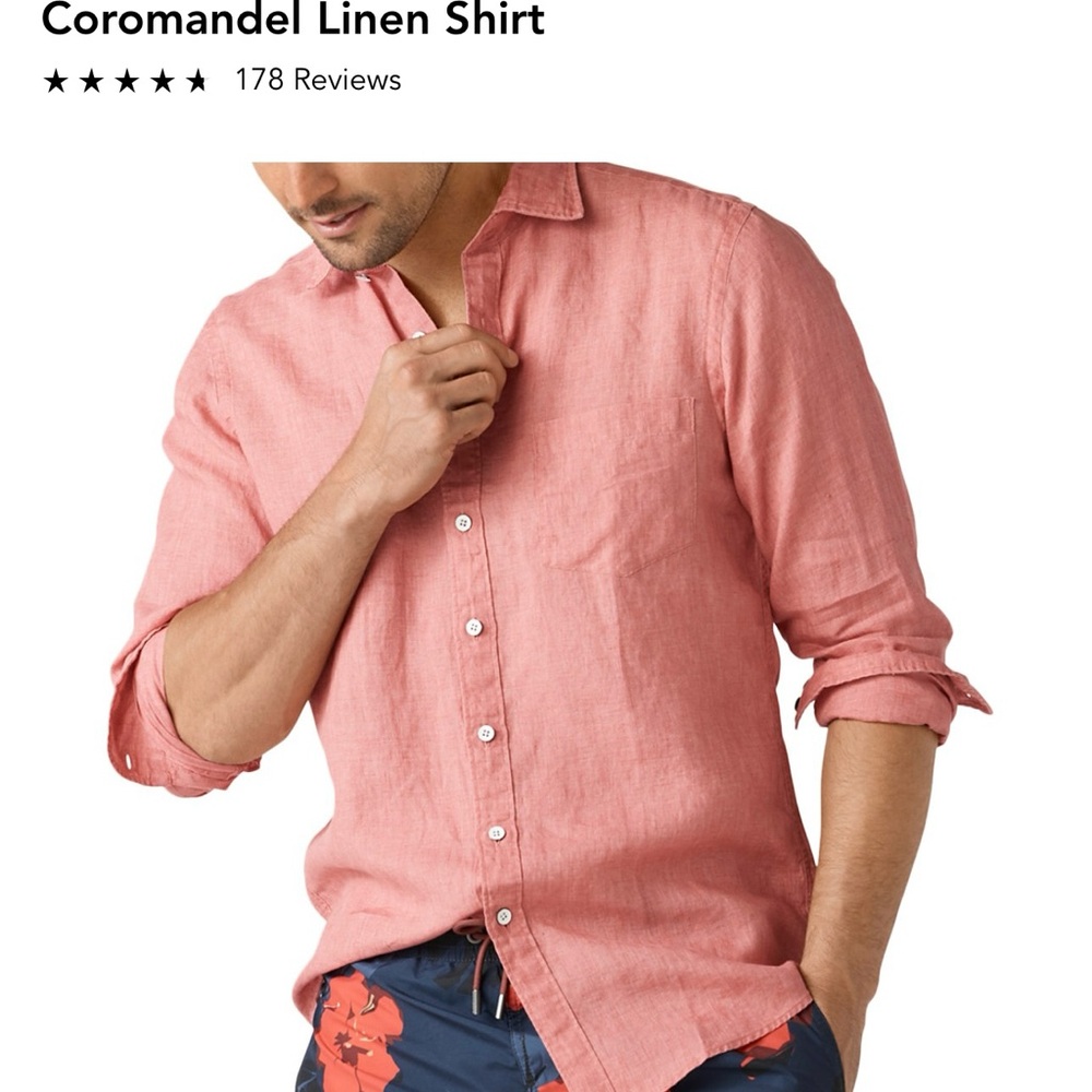 Rodd & Gunn Coromandel Linen Shirt - Pink